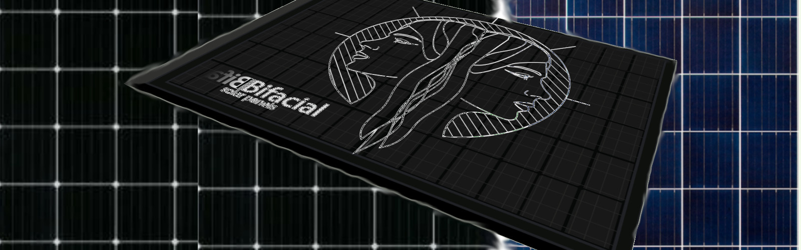 Bifacial solar panels