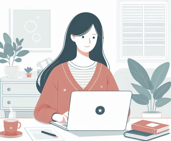 Online voting illustration