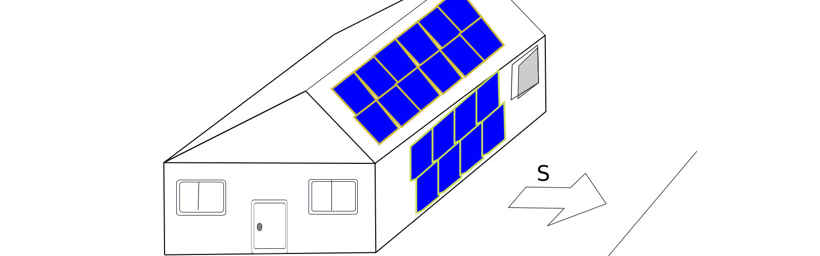 solar panels east west roof - west or east-facing PV module